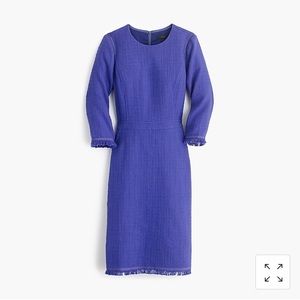 J. Crew Fringe Tweed Dress